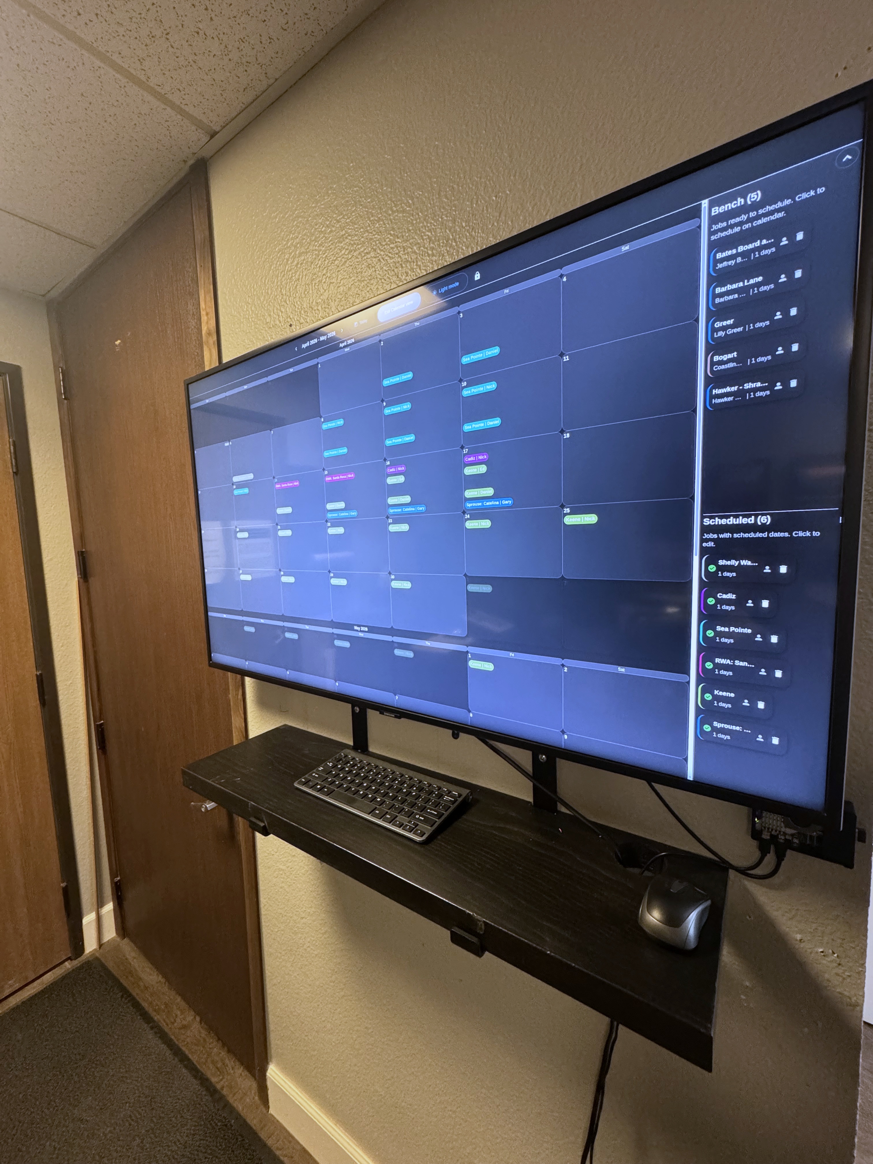 ShopView Kiosk — Radar-Driven Real-Time Operations Display